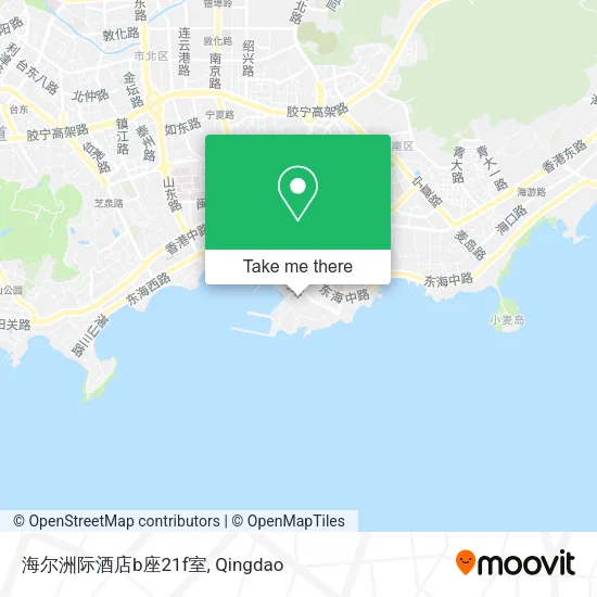 海尔洲际酒店b座21f室 map