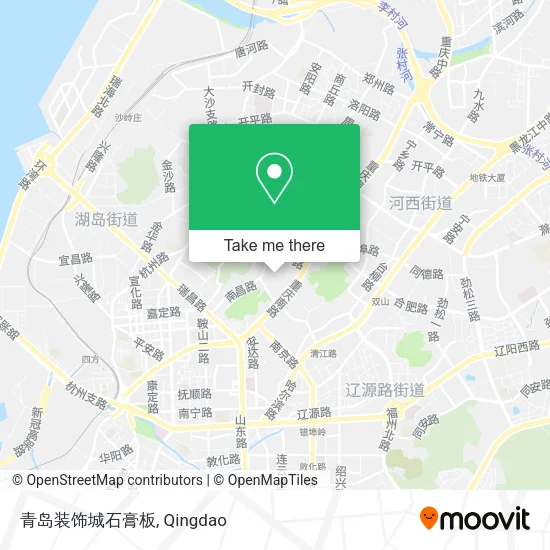 青岛装饰城石膏板 map
