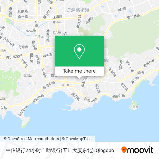 中信银行24小时自助银行(五矿大厦东北) map