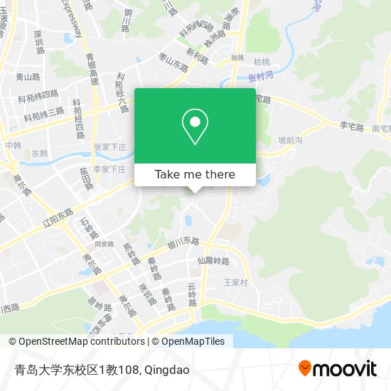 青岛大学东校区1教108 map
