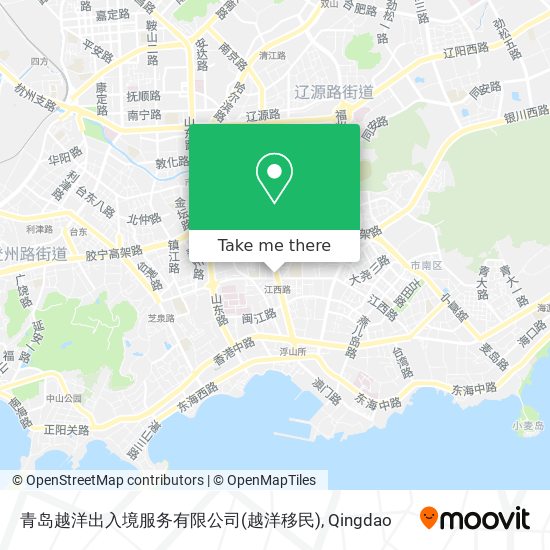 青岛越洋出入境服务有限公司(越洋移民) map