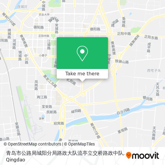 青岛市公路局城阳分局路政大队流亭立交桥路政中队 map