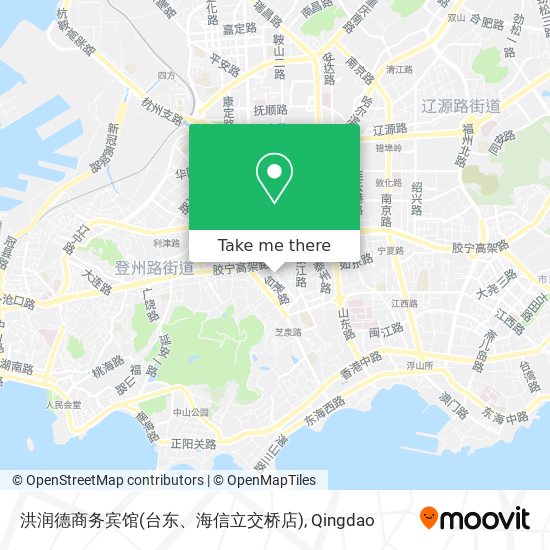 洪润德商务宾馆(台东、海信立交桥店) map