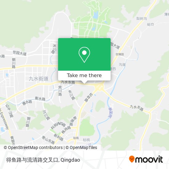 得鱼路与流清路交叉口 map
