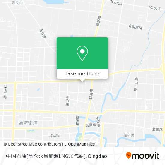 中国石油(昆仑永昌能源LNG加气站) map