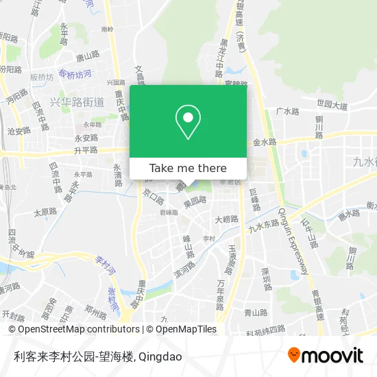 利客来李村公园-望海楼 map