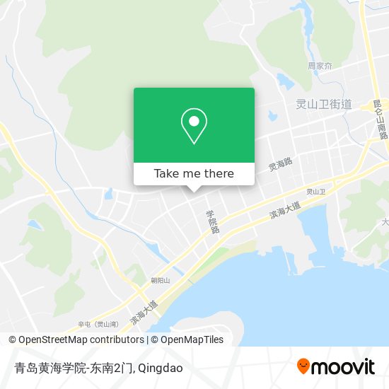 青岛黄海学院-东南2门 map