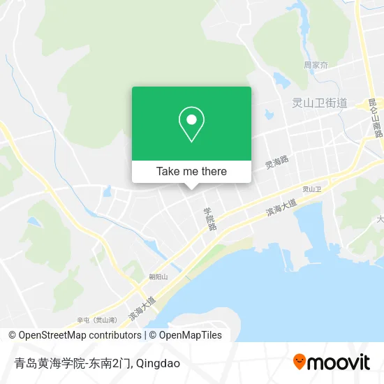 青岛黄海学院-东南2门 map