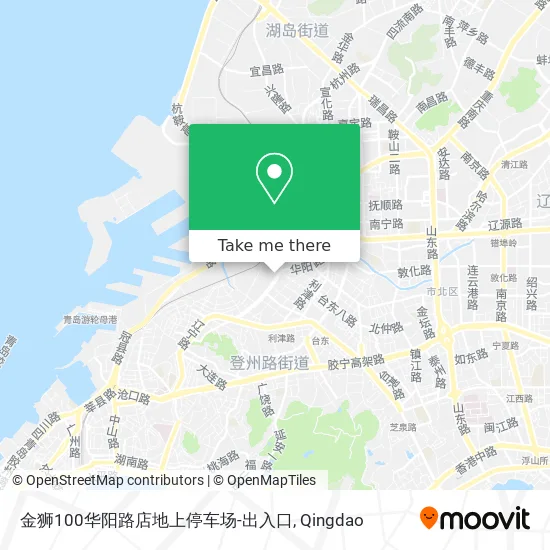 金狮100华阳路店地上停车场-出入口 map