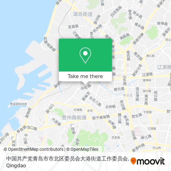 中国共产党青岛市市北区委员会大港街道工作委员会 map