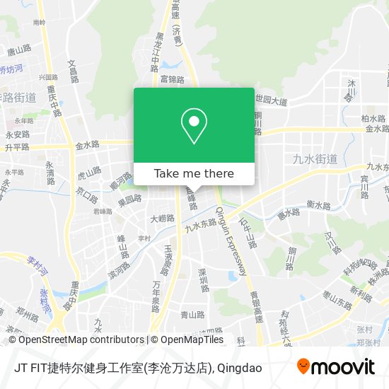 JT FIT捷特尔健身工作室(李沧万达店) map