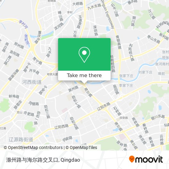 滁州路与海尔路交叉口 map