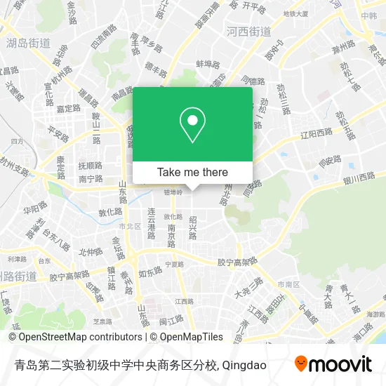 青岛第二实验初级中学中央商务区分校 map