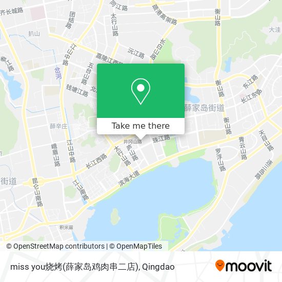 miss you烧烤(薛家岛鸡肉串二店) map
