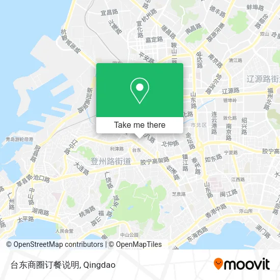 台东商圈订餐说明 map
