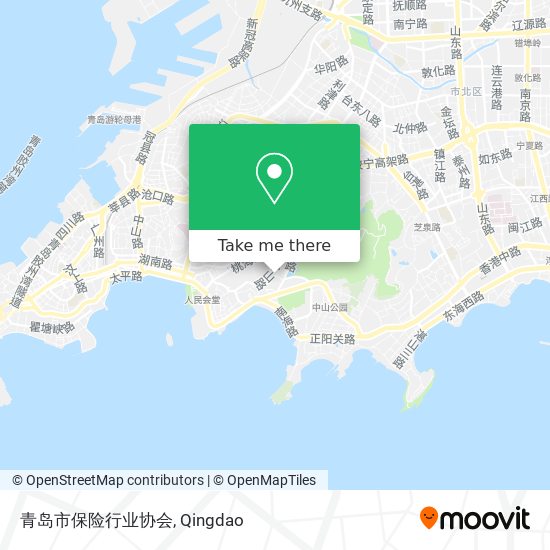 青岛市保险行业协会 map