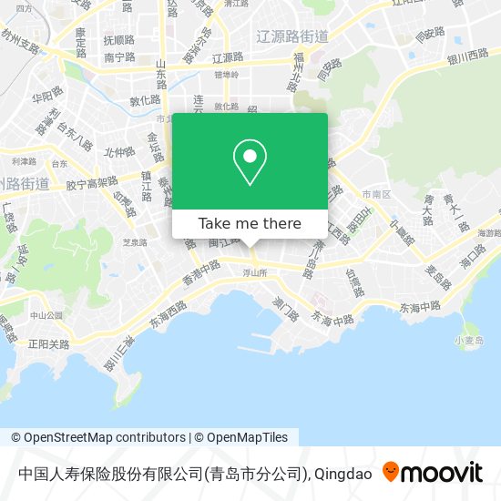 中国人寿保险股份有限公司(青岛市分公司) map