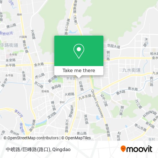中崂路/巨峰路(路口) map