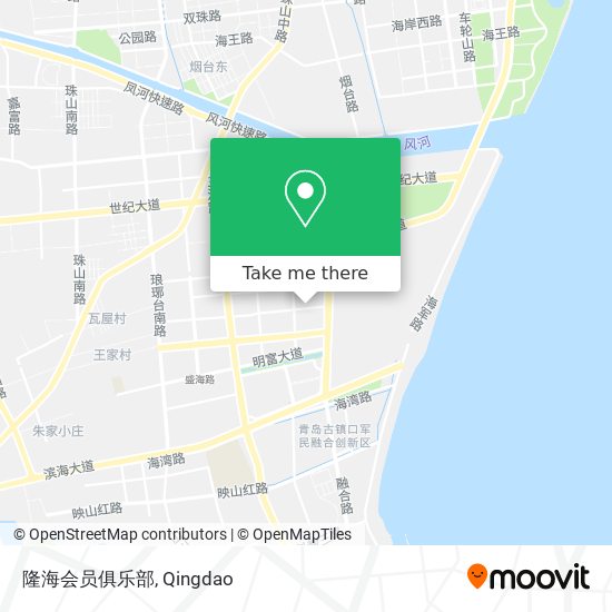 隆海会员俱乐部 map