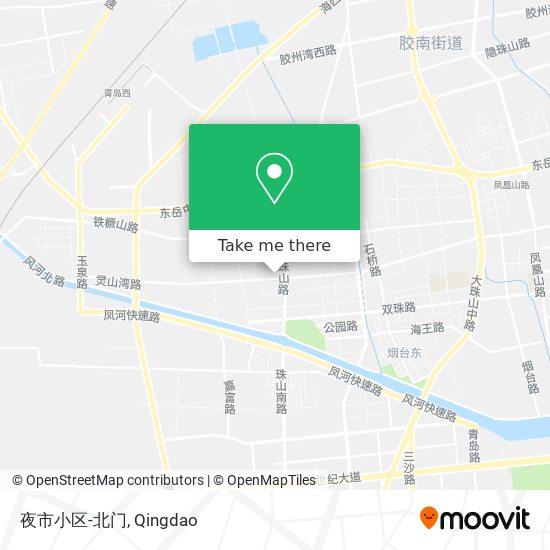 夜市小区-北门 map