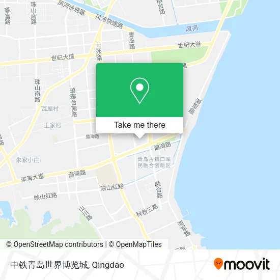 中铁青岛世界博览城 map