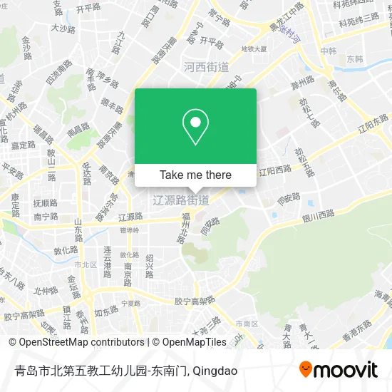 青岛市北第五教工幼儿园-东南门 map