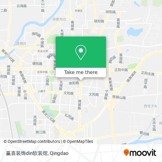 赢喜装饰din软装馆 map