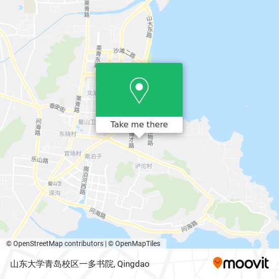 山东大学青岛校区一多书院 map