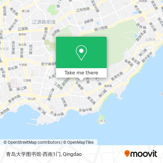 青岛大学图书馆-西南1门 map