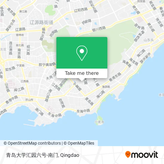 青岛大学汇园六号-南门 map