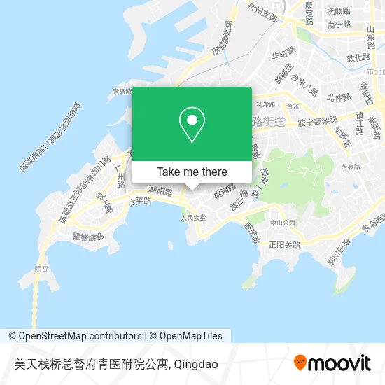 美天栈桥总督府青医附院公寓 map