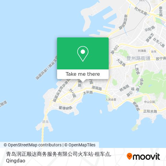 青岛润正顺达商务服务有限公司火车站-租车点 map