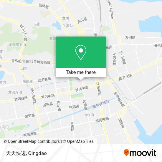 天天快递 map
