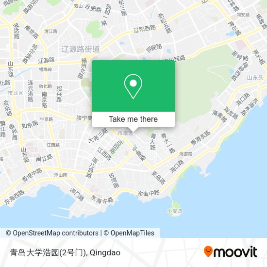 青岛大学浩园(2号门) map