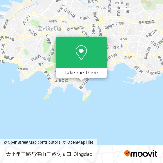 太平角三路与湛山二路交叉口 map