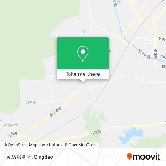 黄岛服务区 map