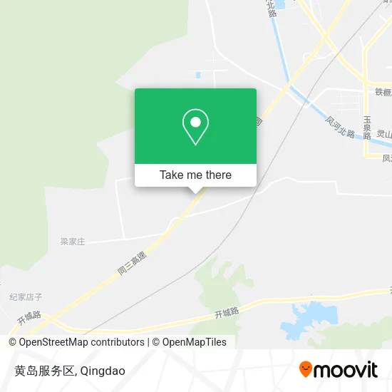 黄岛服务区 map