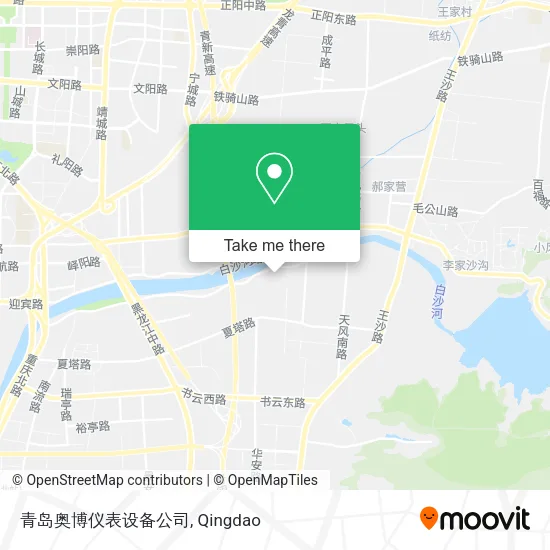 青岛奥博仪表设备公司 map