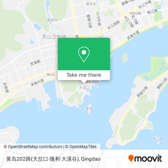 黄岛202路(大岔口-隆和·大溪谷) map