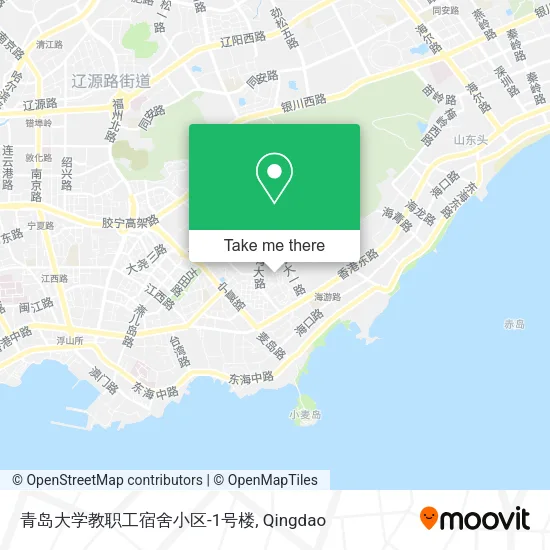 青岛大学教职工宿舍小区-1号楼 map