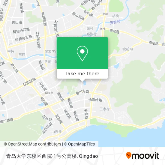 青岛大学东校区西院-1号公寓楼 map