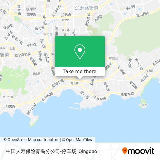 中国人寿保险青岛分公司-停车场 map