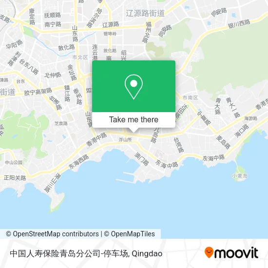 中国人寿保险青岛分公司-停车场 map