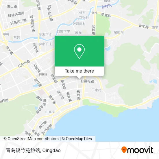 青岛银竹苑旅馆 map