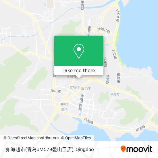 如海超市(青岛JM579鳌山卫店) map