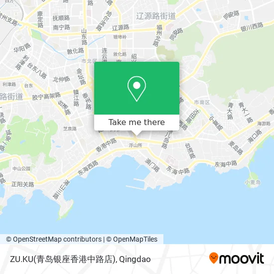 ZU.KU(青岛银座香港中路店) map