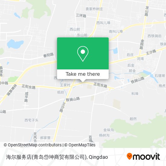 海尔服务店(青岛岱坤商贸有限公司) map
