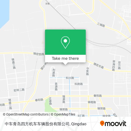 中车青岛四方机车车辆股份有限公司 map