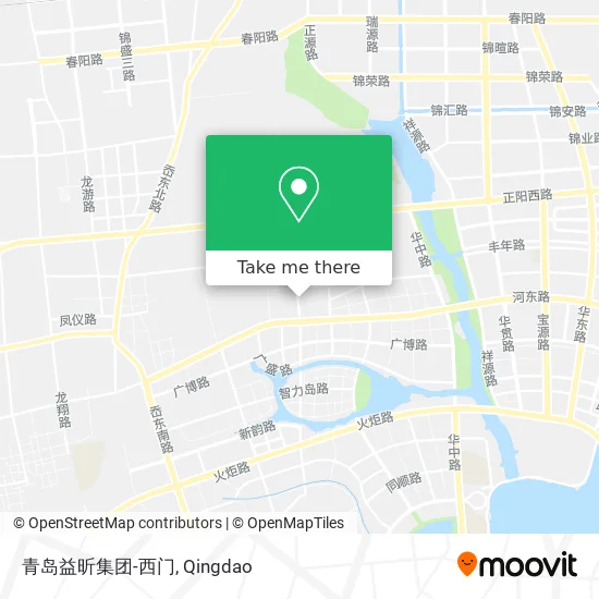 青岛益昕集团-西门 map