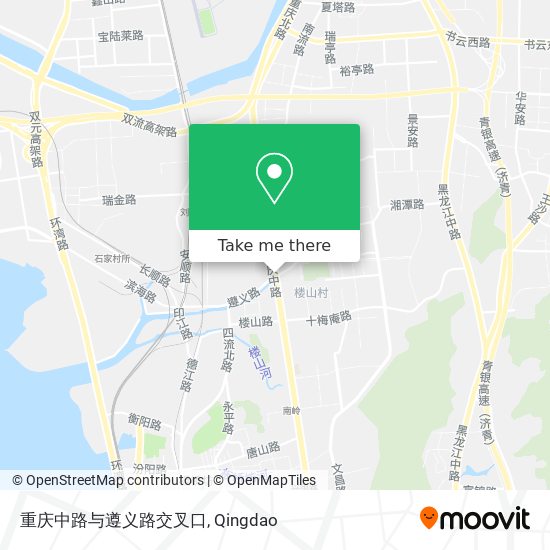 重庆中路与遵义路交叉口 map